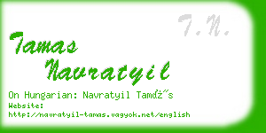 tamas navratyil business card